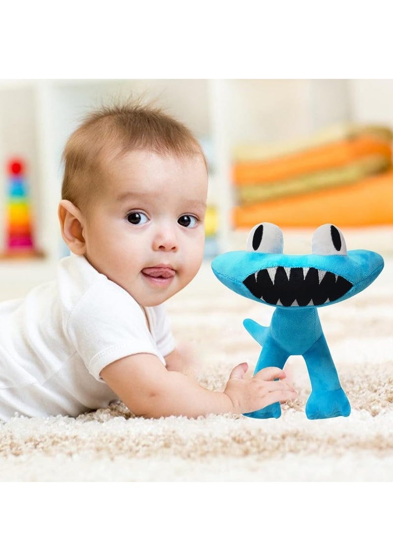 MAGIC VAULT Cyan Rainbow Friend Chapter 2 Plush Toy - Stuffed Animal Plushie Doll - Gift for Kids Children - 9.8 inch - Rainbow Friend Chapter 2 - Cyan and Yellow - Plush Toys  - Image 4