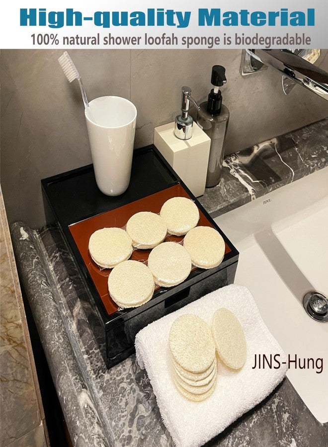 JINS-Hung 108 Pack Natural Loofah Sponge Exfoliating Face Pads - Facial Body Scrubbers Pad - When Bath Shower and Spa - Loofa Sponges Brush Scrub - Bulk Loofahs Scrubber - Cleansing Skin for Women and Men - Image 2