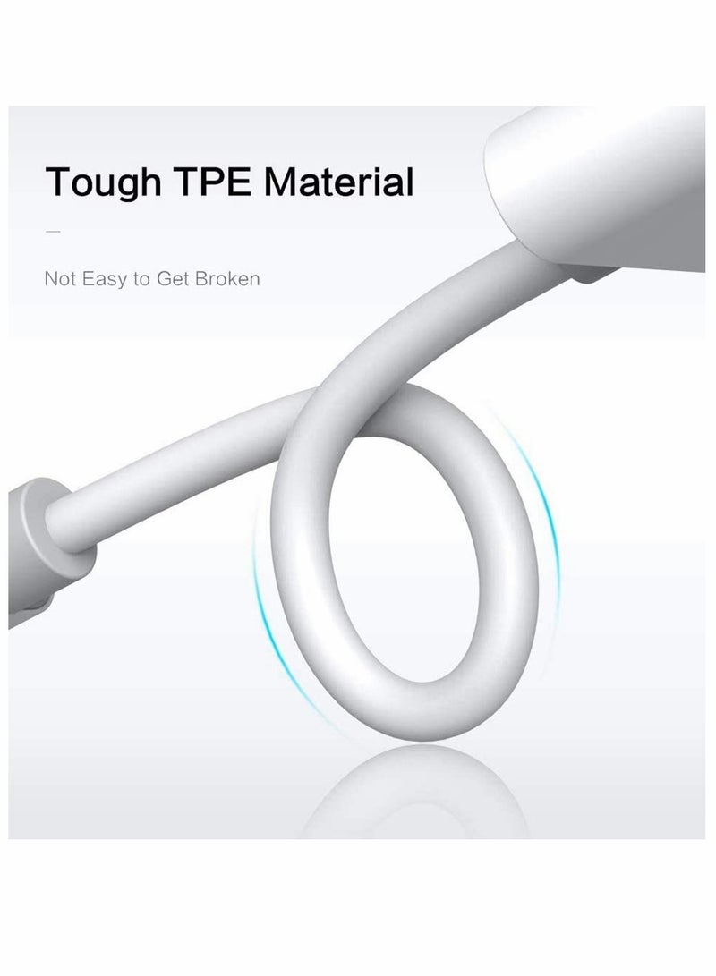 Excefore Headphones Jack Adapter for iPhone, 2 in 1 Charger, Aux Audio Splitter Dongle Adapter for iPhone, for iPad, for iPod, Support All iOS System 2 Pack - Image 2