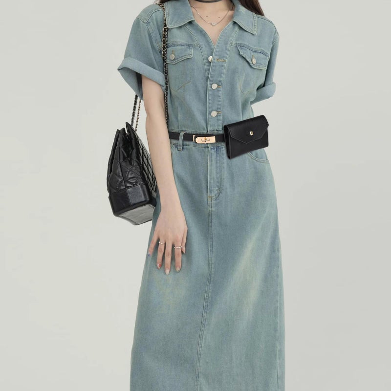 Aurolran Women's Fashion Classic Metal Buckle Leather Belt with Jeans Dress - Image 4
