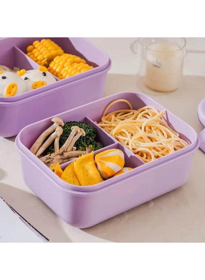 QSHOP Kids Lunch Box - 3 Compartments + Cutlery (Spoon & Fork) Ideal for School, Lessons, Club & Kids Activities It is the perfect solution for organizing your child's meals  - Image 3
