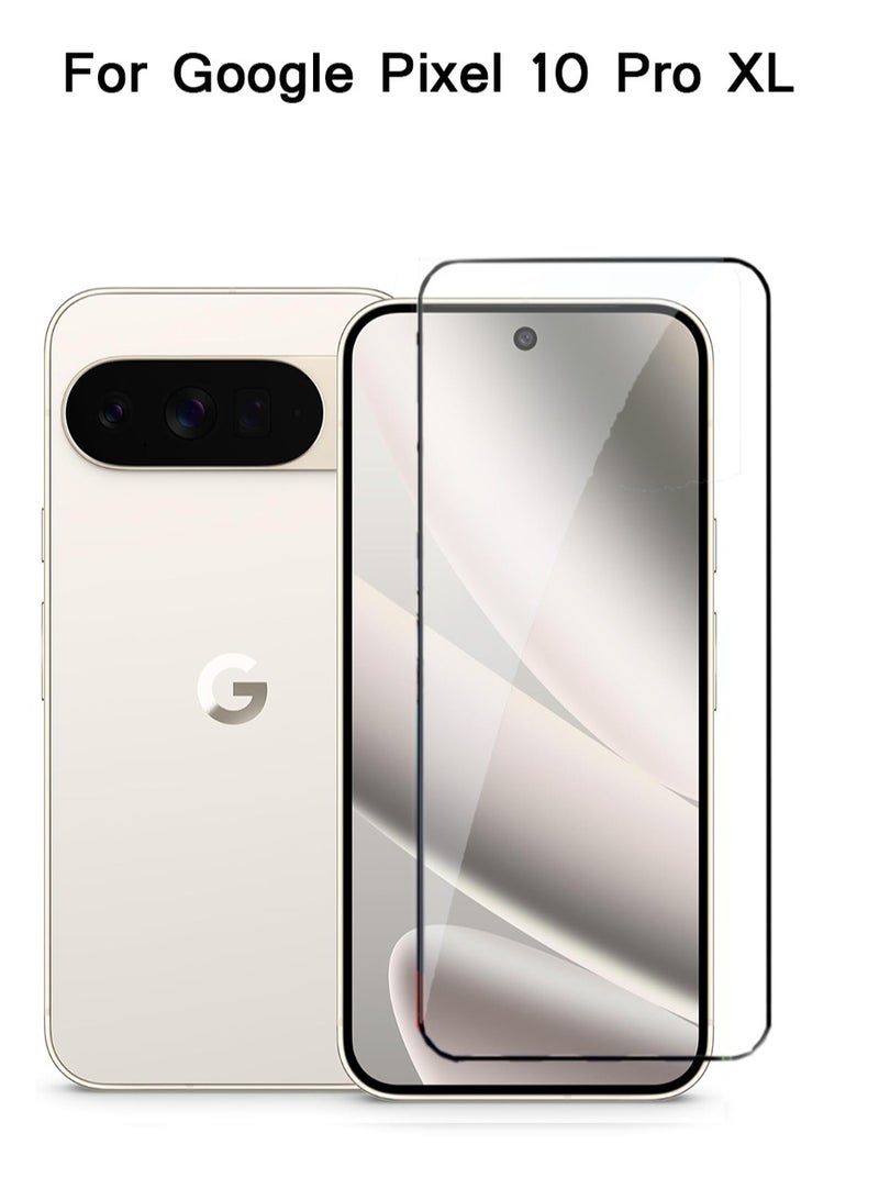 1 Pack for Google Pixel 10 Pro XL Screen Protector[New Version] Support Fingerprint Unlock, HD 9H Tempered Glass Screen for Pixel 10 Pro XL, Anti-Scratch, Bubble Free - Image 1