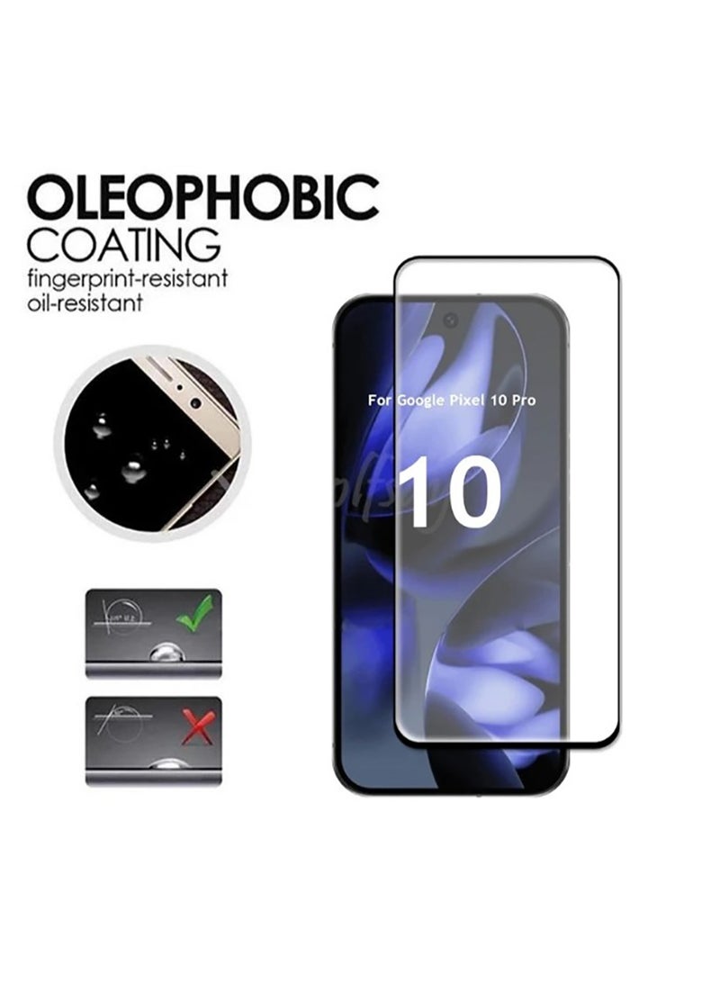 1 Pack for Google Pixel 10 Pro XL Screen Protector[New Version] Support Fingerprint Unlock, HD 9H Tempered Glass Screen for Pixel 10 Pro XL, Anti-Scratch, Bubble Free - Image 3