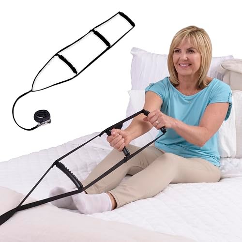 Stander BedCaddie, Pull-Up Assist Bed-Ladder with Non-Slip Handles for Adults, Seniors, and Elderly, Adjustable Length Bed-Lift, Sit Up Helper Bed-Assist, Mobility Aid for Handicapped and Injured - Image 1