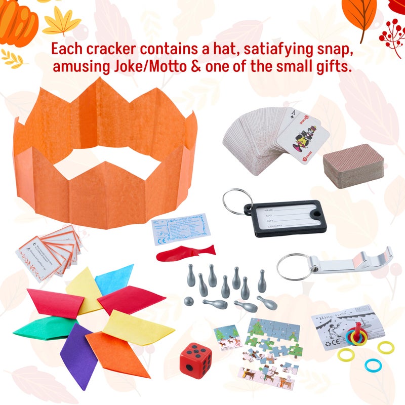 JOYIN 8 PACK Thanksgiving NonSnap Party Favor Cake Nut Style Thanksgiving No Snap Party Table Favor with Joke Dice  Gifts for Fall Holiday Holiday Prizes for Kids Adults - Image 3
