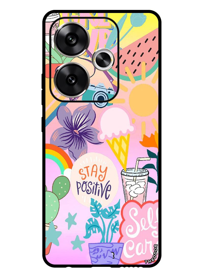 Theodor Protective Case Anti Scratch Shock Proof Bumper Cover For Xiaomi Redmi Turbo 3 Stay Positive  - Image 1