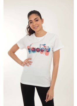 DIADORA Ss Iconic White Women's T-Shirt - 502.176088-20002  - Image 4