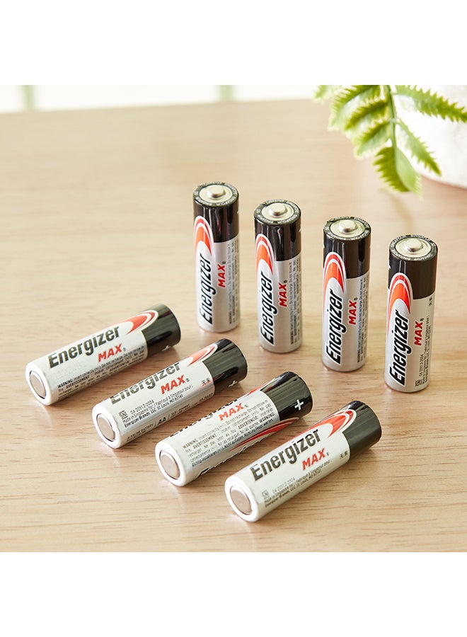 Energizer 8-Piece Max AA Alkaline Battery Set 2 x 5 x 1 cm - Image 2