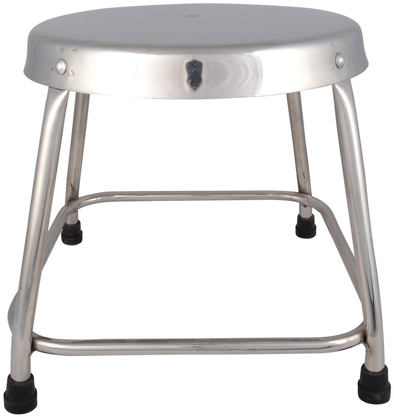Bhaktee Stool Glossy Finish Silver - Image 2