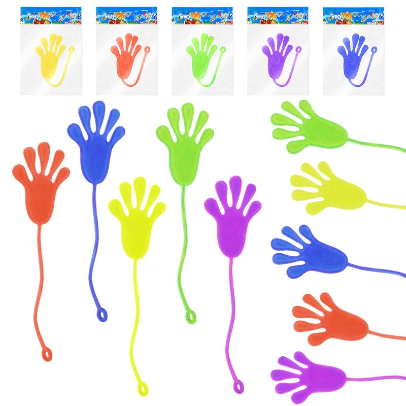 Ainiv Children's gossip hand, pack of 20, goodie hands, party bags, colourful giveaway, gossip hand, gossip hand, gossip hand, gossip hand, giveaways, joke items, fun, suitable for children's birthday - Image 1