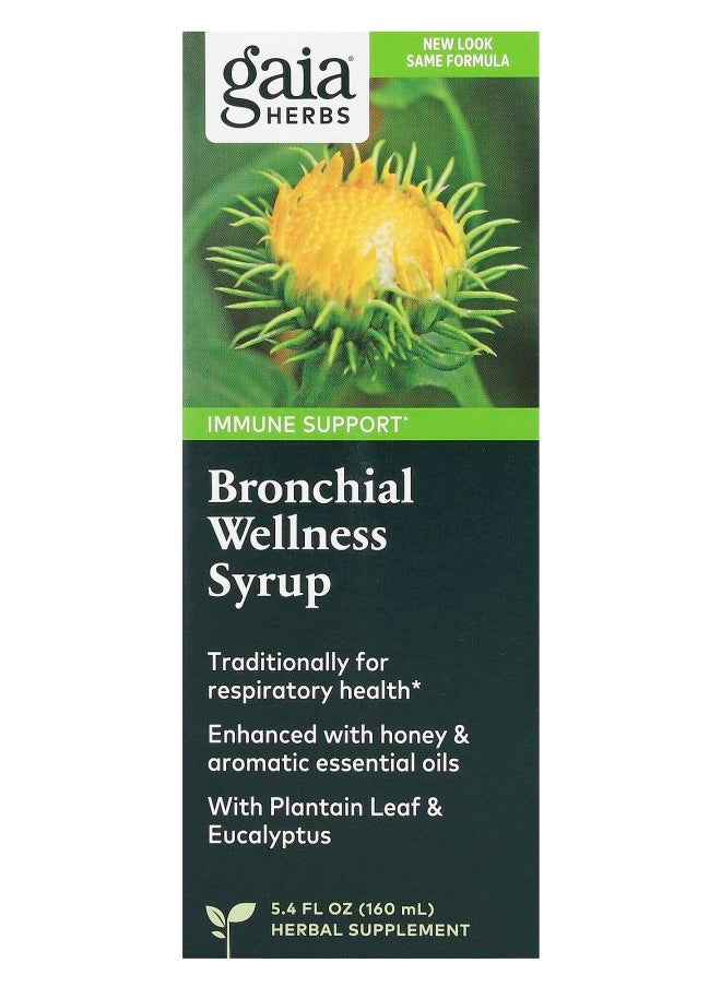 Gaia Herbs Bronchial Wellness Syrup 5.4 fl oz (160 ml) 