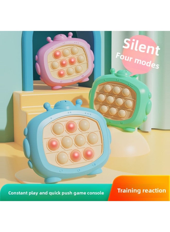 Children's Decompression Quick Push Toy Push Music Memory Thinking Logic Puzzle Game Machine Break-through And Hit Hamster-Color:Blue - Image 3