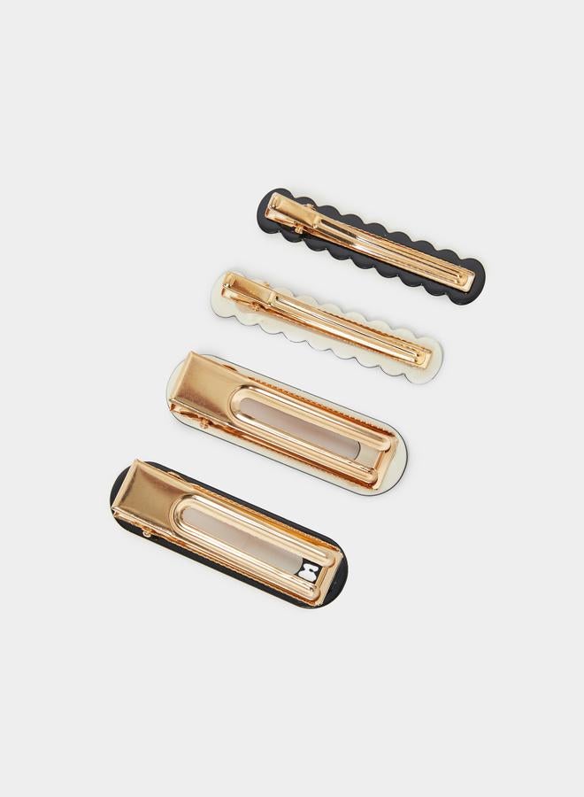 ستايلي مجموعة من 4 مشابك شعر متنوعة - Image 3