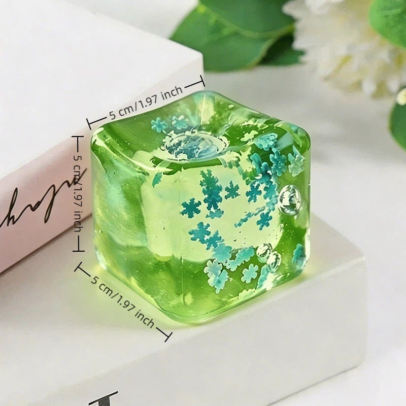Maltose Ice Squeeze Toy Purple Fidget Toy - Soft Chewy Texture Golden Powder Stress Relief Sensory Toy for Home Desk - Image 4