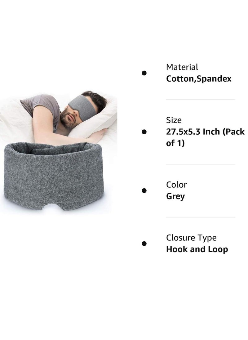 Cotton Sleep Mask Blackout Comfortable and Breathable Eye Mask for Sleeping Adjustable Night Eyeshade for Women Men Kids