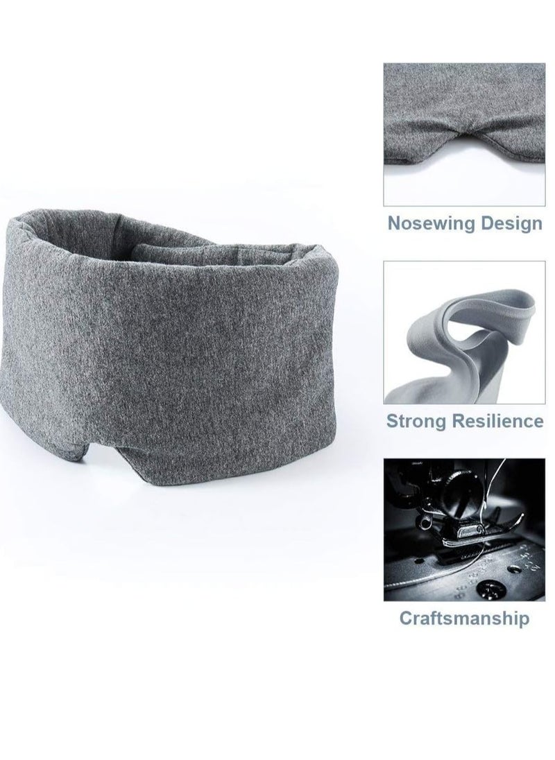 Cotton Sleep Mask Blackout Comfortable and Breathable Eye Mask for Sleeping Adjustable Night Eyeshade for Women Men Kids
