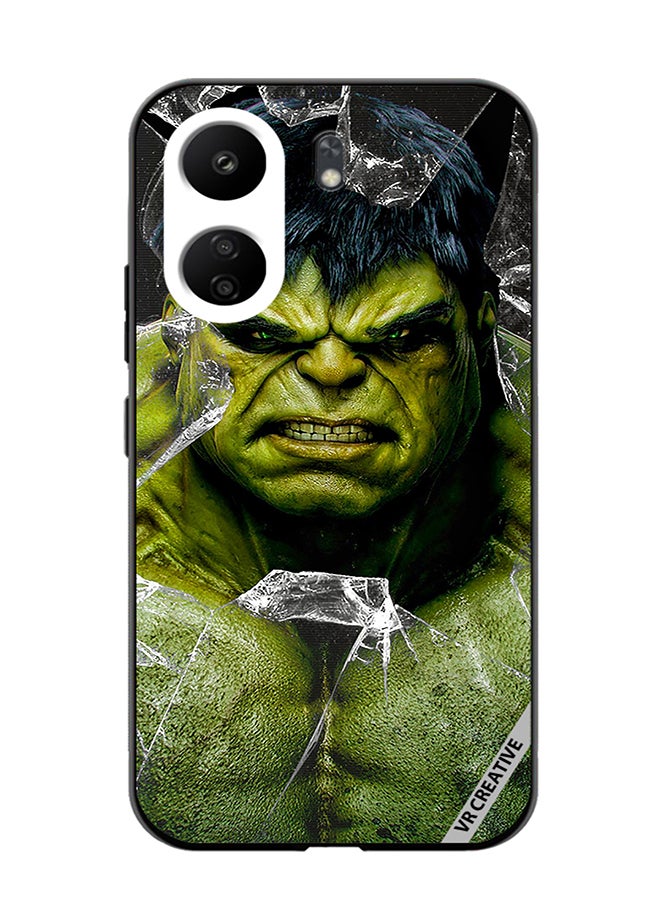 VR CREATIVE Protective Case Cover For Xiaomi Redmi 13C Hulk Design Multicolour - Image 1
