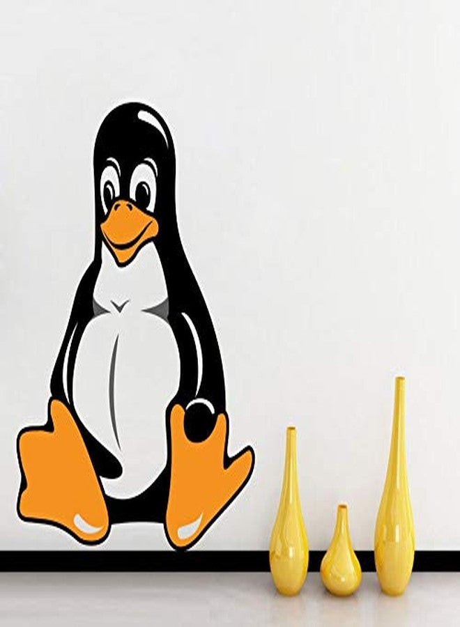 ملصق حائط كرتوني على شكل بطريق صغير من Techgifti، ملصق حائط مزخرف لغرفة المعيشة، غرفة النوم، غرفة الأطفال