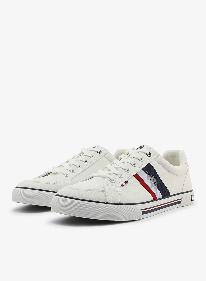 U.S. Polo Assn. white Men's White Sneakers - Elegant Design,Comfortable Casual Shoes for Everyday Wear for Men | Best Price UAE