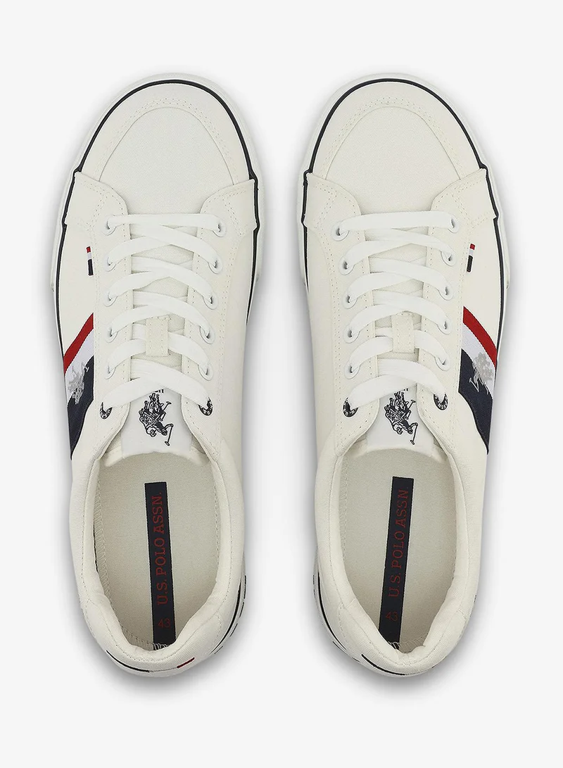 U.S. Polo Assn. white Men's White Sneakers - Elegant Design,Comfortable Casual Shoes for Everyday Wear for Men | Best Price UAE