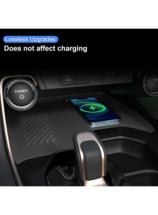 HOUCLEMIC Wireless Charging Anti-Slip Mat for Grand Highlander Accessories, Black Silicone Protective Pad for 2025 2024 Grand Highlander Accessories - Image 3