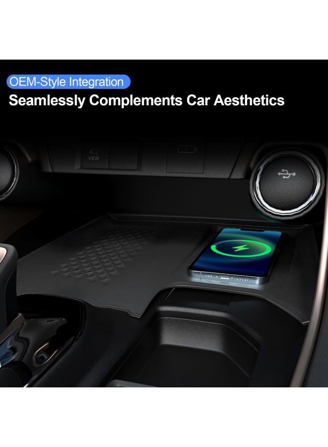HOUCLEMIC Wireless Charging Anti-Slip Mat for Grand Highlander Accessories, Black Silicone Protective Pad for 2025 2024 Grand Highlander Accessories - Image 5