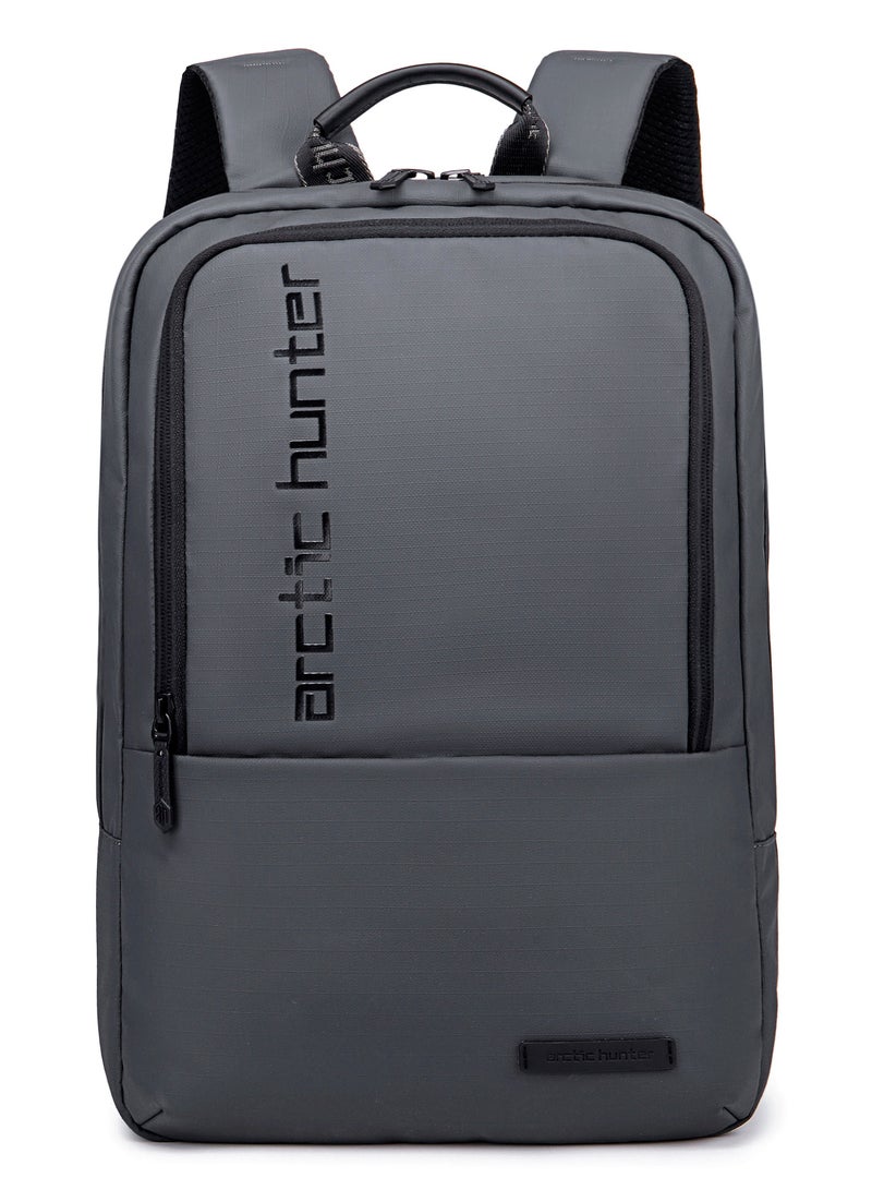 ARCTIC HUNTER Laptop Backpack for Unisex upto 12L fit 15.6 Inch Laptop Travel Backpack with 10.9 Inch Ipad EVA Compartment Polyester Expandable Backpack 2 Pocket Water Resistant Backpack B00529 Grey - Image 2