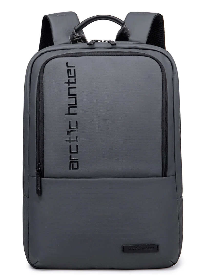 Arctic Hunter Grey Water Repellent Laptop Backpack 15.6 Inch Polyester Travel Shoulder bag for Men and Women, B00529, Grey  | Best Price UAE
