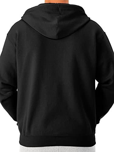 Jerzees -Men's NuBlend -Fleece -Sweatshirts & -Hoodies, Full Zip-Black, Large - Image 3