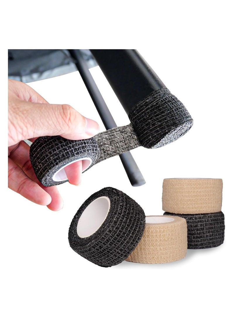 KASTWAVE Chair Leg Protectors Non Slip Tape Floor Protectors for Any Furniture Legs, Prevent The Sliding of Chairs and Furniture, Noiseless, Reusable, Easy to Use Furniture Leg Pads Tape, 6 Pieces - Image 1