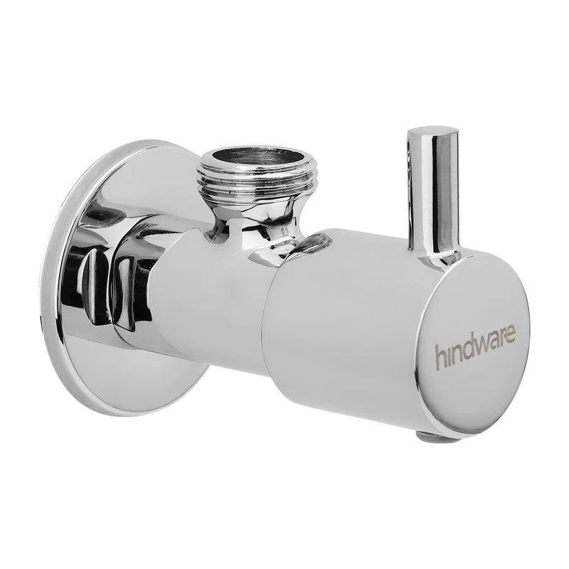 Hindware F430002CP Combo Set of Single Lever Diverter with Pillar Tap, Angle Cock, Spout and Overhead Shower, Bathroom in a Box, Wash Basin Tap - Image 4