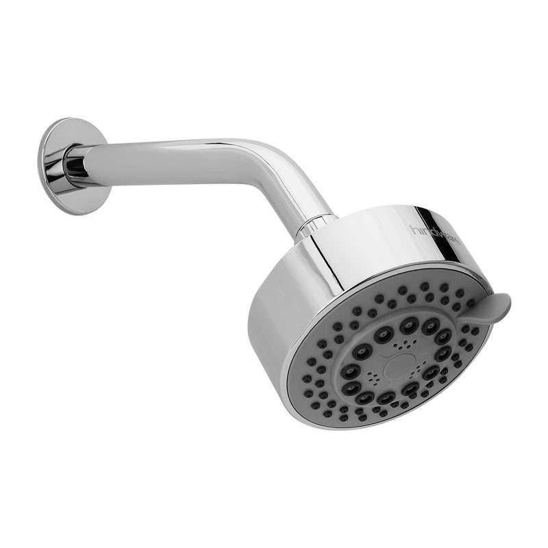 Hindware F430002CP Combo Set of Single Lever Diverter with Pillar Tap, Angle Cock, Spout and Overhead Shower, Bathroom in a Box, Wash Basin Tap - Image 2