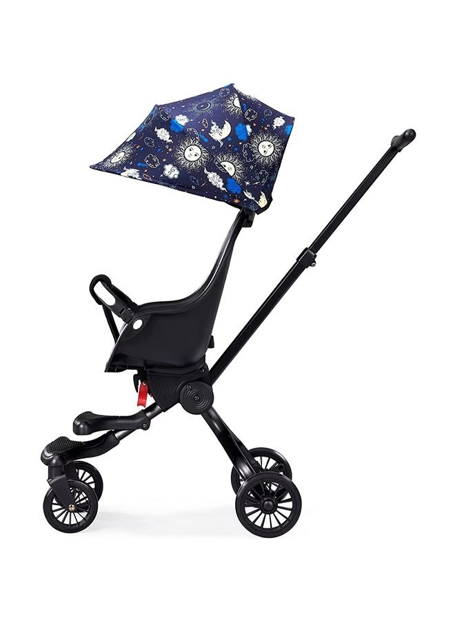 ليموس عربة أطفال خفيفة الوزن قابلة للطي ذات اتجاهين للمشي للأطفال V13 بلون أزرق فلكي - Image 2