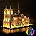 Hilighting Upgraded Led Light Kit Compatible with Lego Architecture Notre Dame Cathedral Building Set RC Version Compatible with Lego 21061 Model Not Included - Image 2