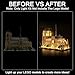 Hilighting Upgraded Led Light Kit Compatible with Lego Architecture Notre Dame Cathedral Building Set RC Version Compatible with Lego 21061 Model Not Included - Image 4