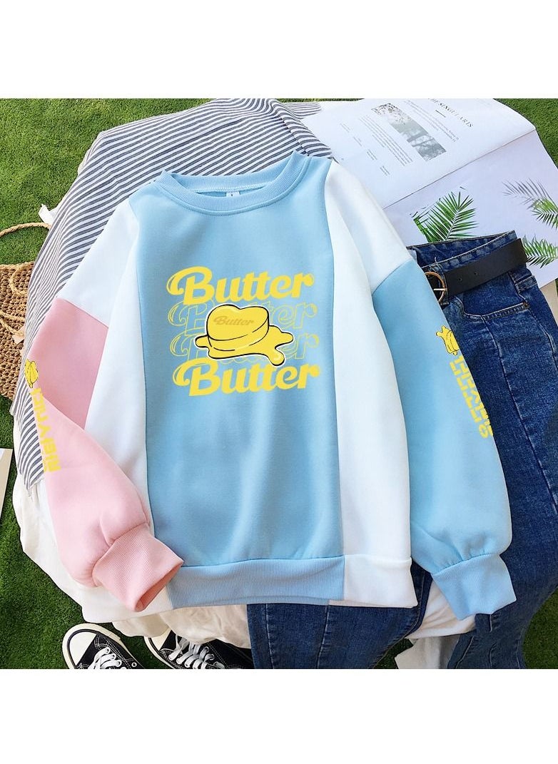 NIBEMINENT - Autumn and Winter Sweatshirt Bts Butter Sweater - Image 1