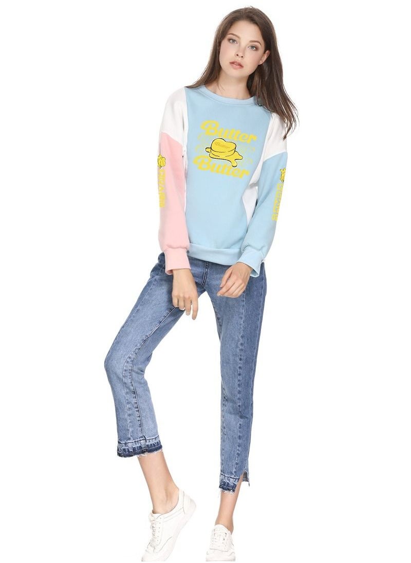 NIBEMINENT - Autumn and Winter Sweatshirt Bts Butter Sweater - Image 1