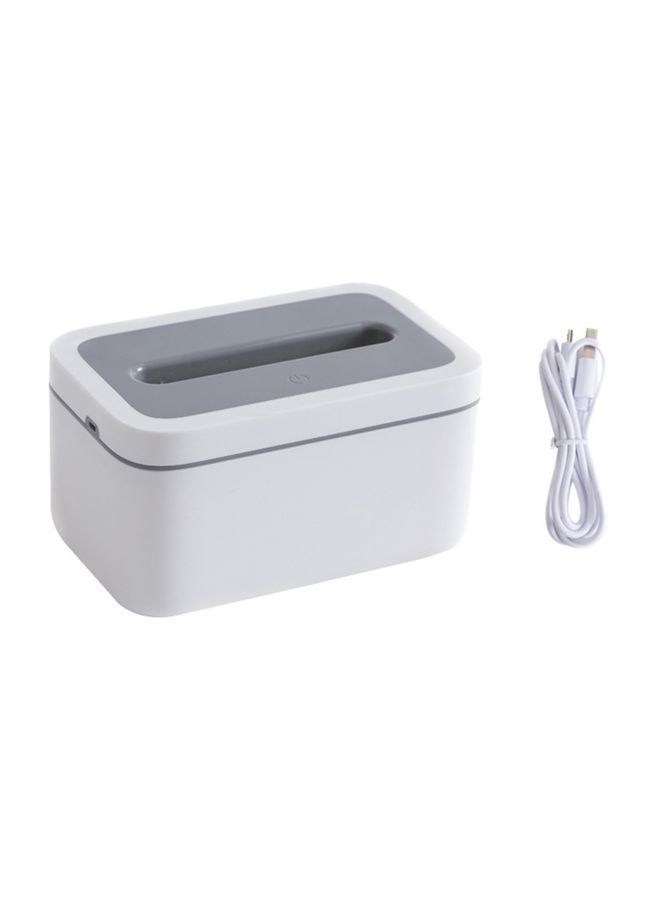 NIBEMINENT USB Touch Control Paper Towel Dispenser With Light White/Grey 20x11x12.3centimeter - Image 1