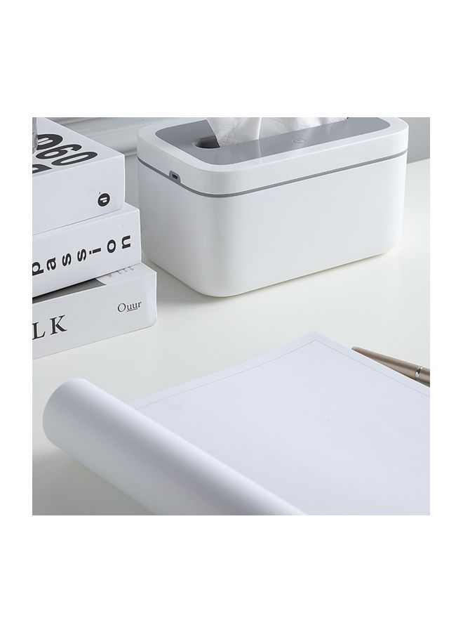 NIBEMINENT USB Touch Control Paper Towel Dispenser With Light White/Grey 20x11x12.3centimeter - Image 2