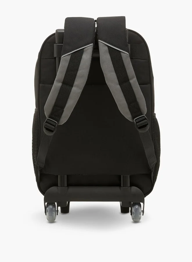 LBL by Shoexpress Colourblock Trolley Backpack with Retractable Handle - 44x16x30 cm