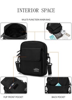 Mens Crossbody Bag Shoulder Bag with Adjustable Strap and Top Handle Multi-layer Functional New Trends Fashion Handbag Black - pzsku/ZAC6AE038F47DA63A9C50Z/45/_/1688965407/d5c8bf74-60ff-43b3-8f27-000691d848d2