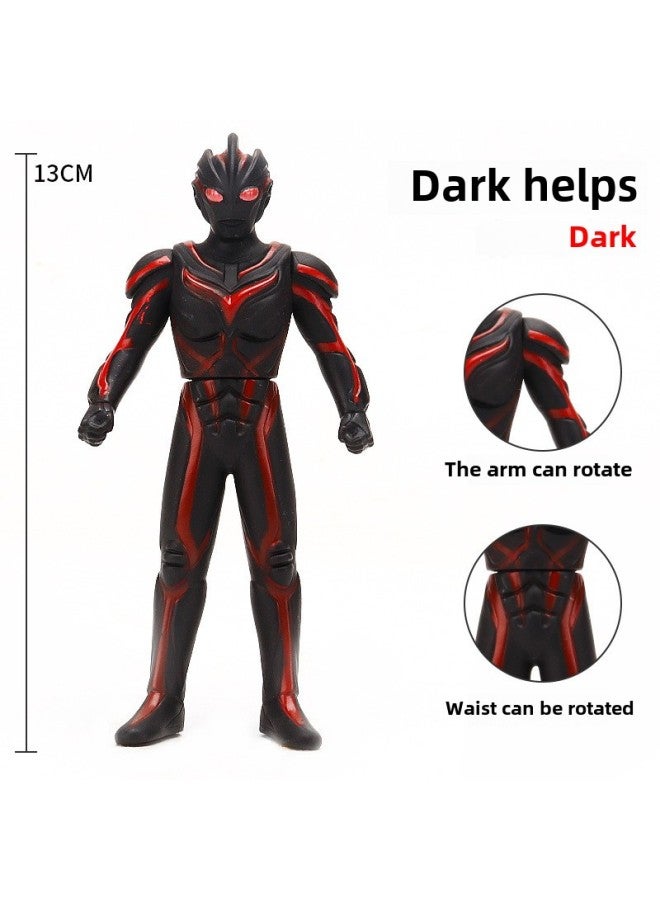 13CM Ultraman Soft Plastic Tiga Style Maltos Galaxy Zero Tiga Superman Children's Hot Toys Wholesale-Color:30, Dark Zakuchi - Image 1