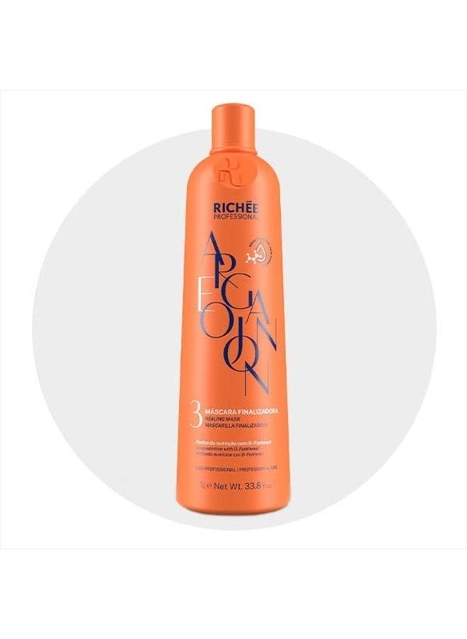 Richée Professional - Argan E Ojon Kit | Rich Formula, Perfect Straight, Extreme Hydration | (3x) 1000 ml / 33.8 fl.oz. - Image 1