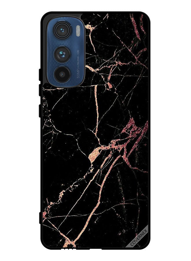 Covernex Protective Case Cover For Motorola Edge 30 Cracked Marble Pattern - Image 1