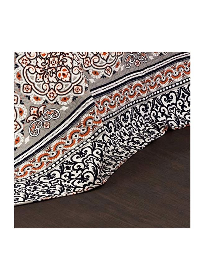 Lush Decor 3 Piece Nesco Quilt Set, King, Navy/Coral - Image 4