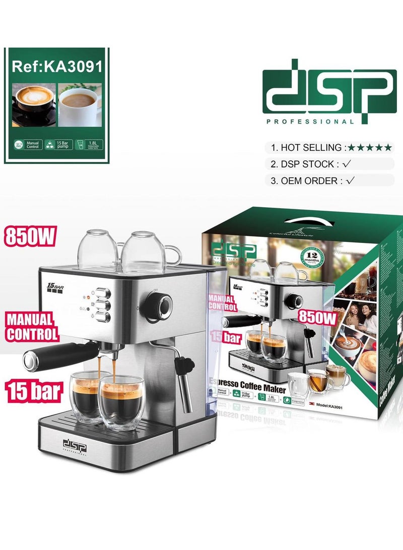 DSP Hot Sale Fully Automatic 18 BAR Espresso Coffee Machine - Image 2
