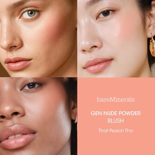 bareMinerals Gen Nude Powder Blush That Peach Tho Vegan CrueltyFree DermatologistTested - Image 3
