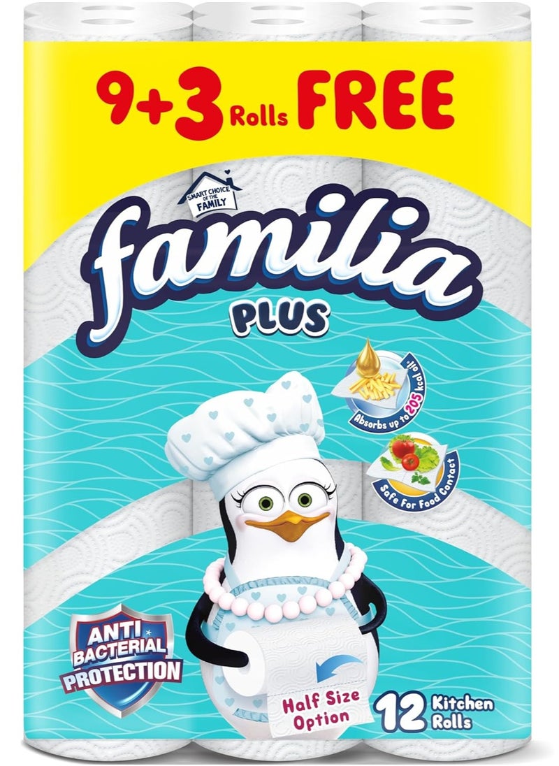 Familia Kitchen Rolls Maxi Hygiene - 9+3 Rolls 2ply  - Image 1