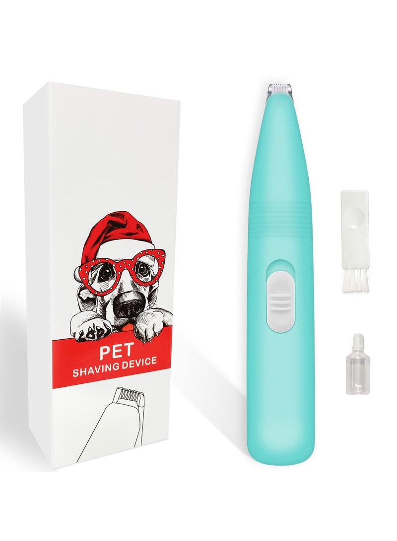 SYOSI طقم قص شعر الكلاب SYOSI، مقصات شعر الكلب، مقصات تصفيف الكلاب، آلة تقليم أقدام الكلاب، مقصات شعر صغيرة للحيوانات الأليفة لأقدام الكلاب، عيون، آذان، شعر حول الوجه (أزرق) - Image 1
