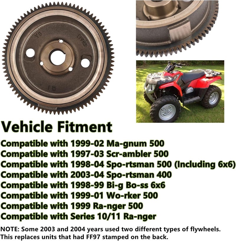 Vahaha Flywheel Rotor FF97 for Polaris Models 1997-2004 - Image 4